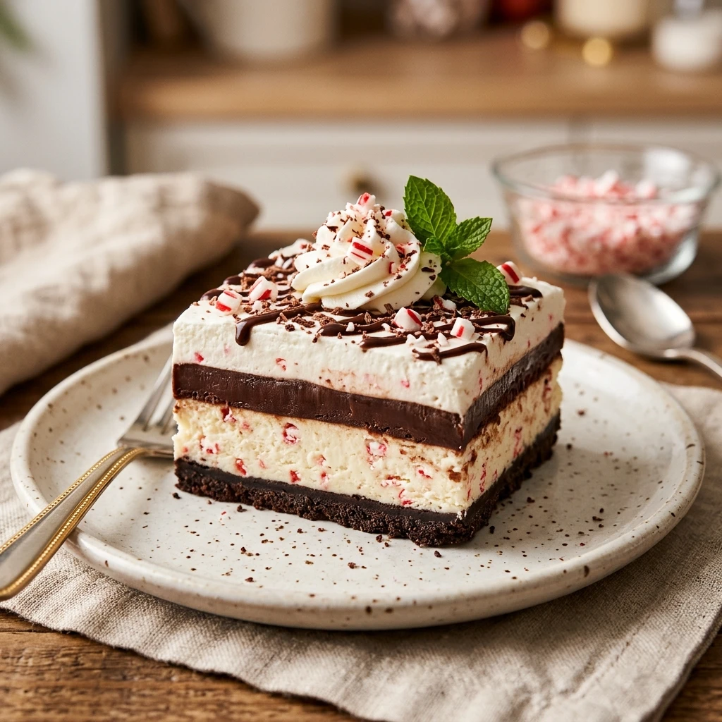 Chocolate Peppermint Lasagna