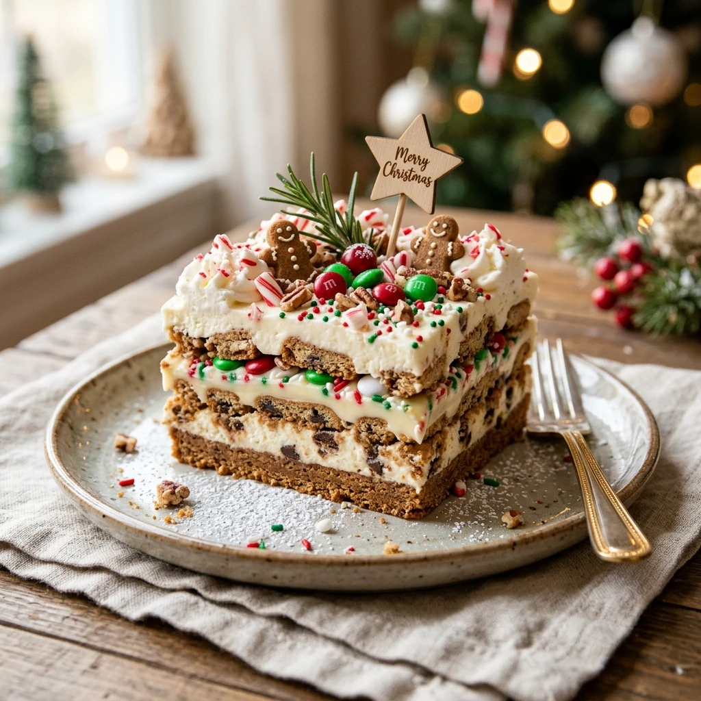 Christmas Cookie Lasagna
