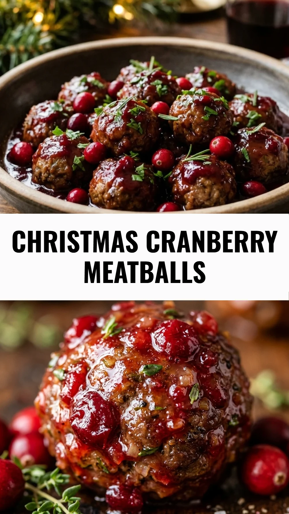 Christmas Cranberry Meatballs