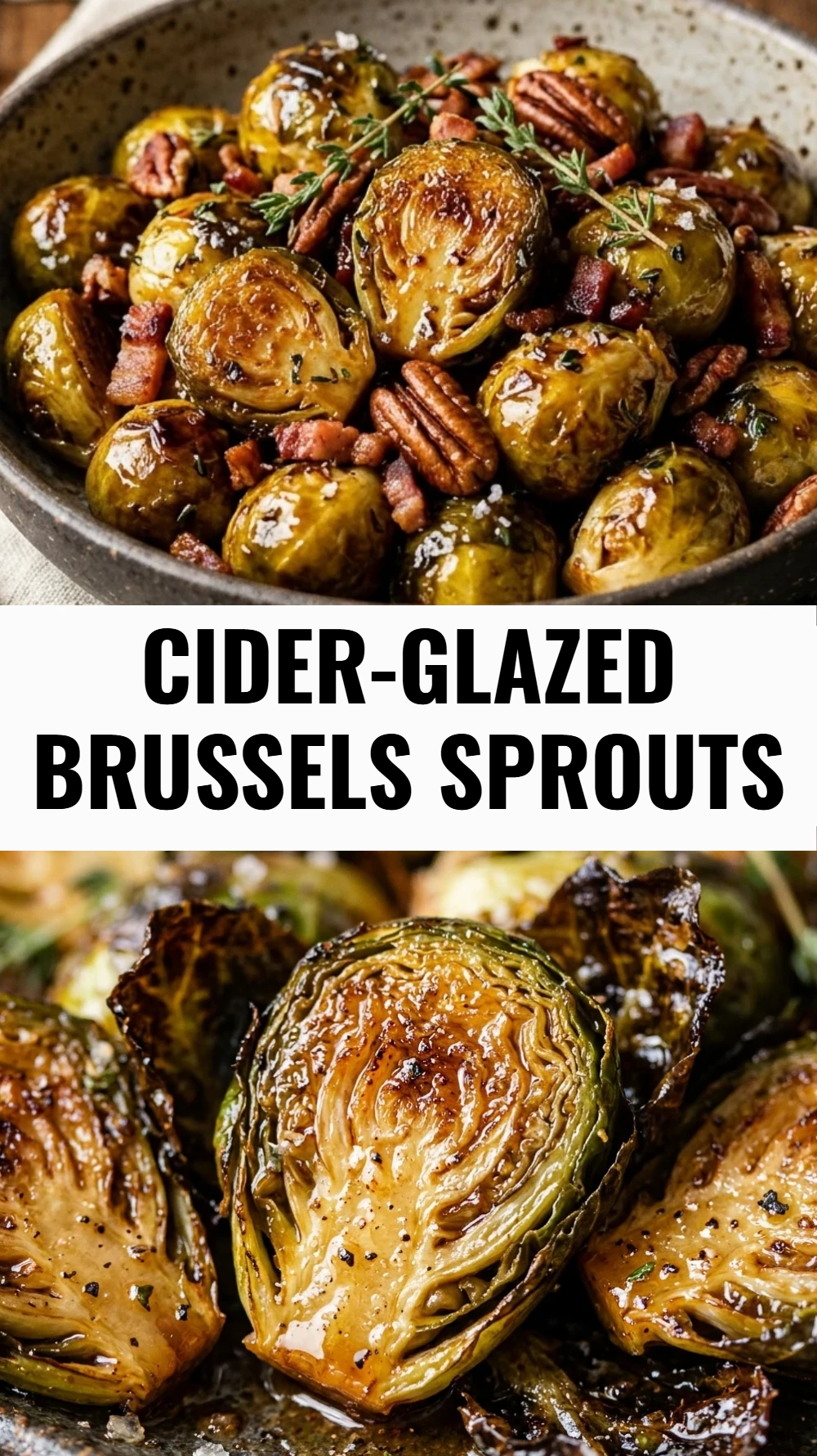 Cider-Glazed Brussels Sprouts