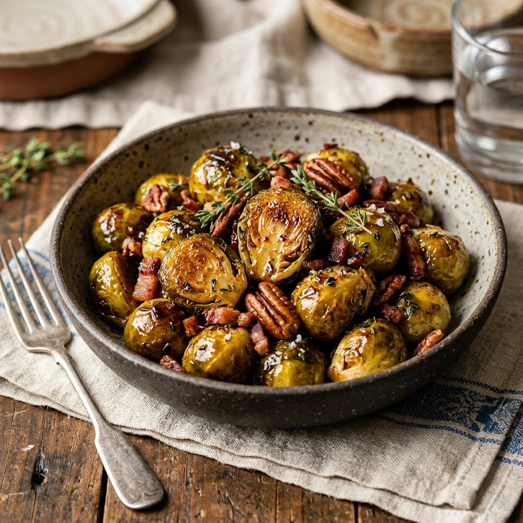 Cider-Glazed Brussels Sprouts