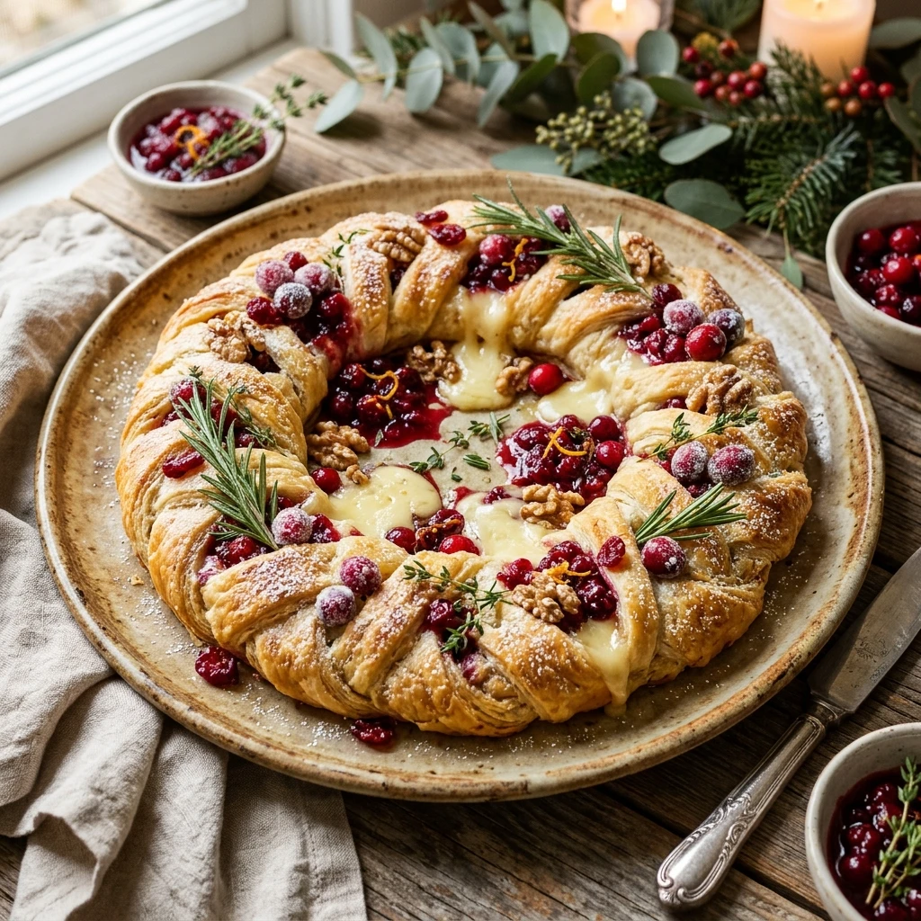Cranberry Brie Wreath