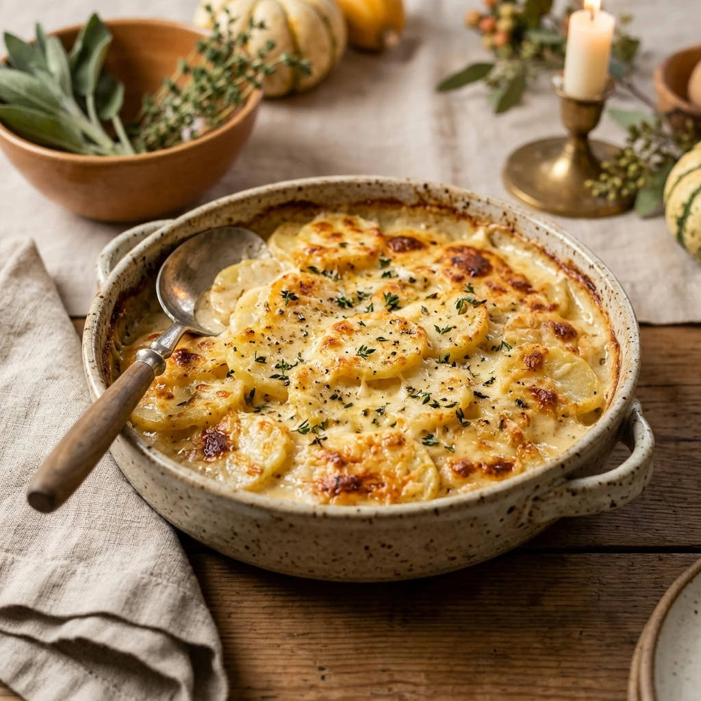 Creamy Scalloped Potatoes Thanksgiving Side Dish