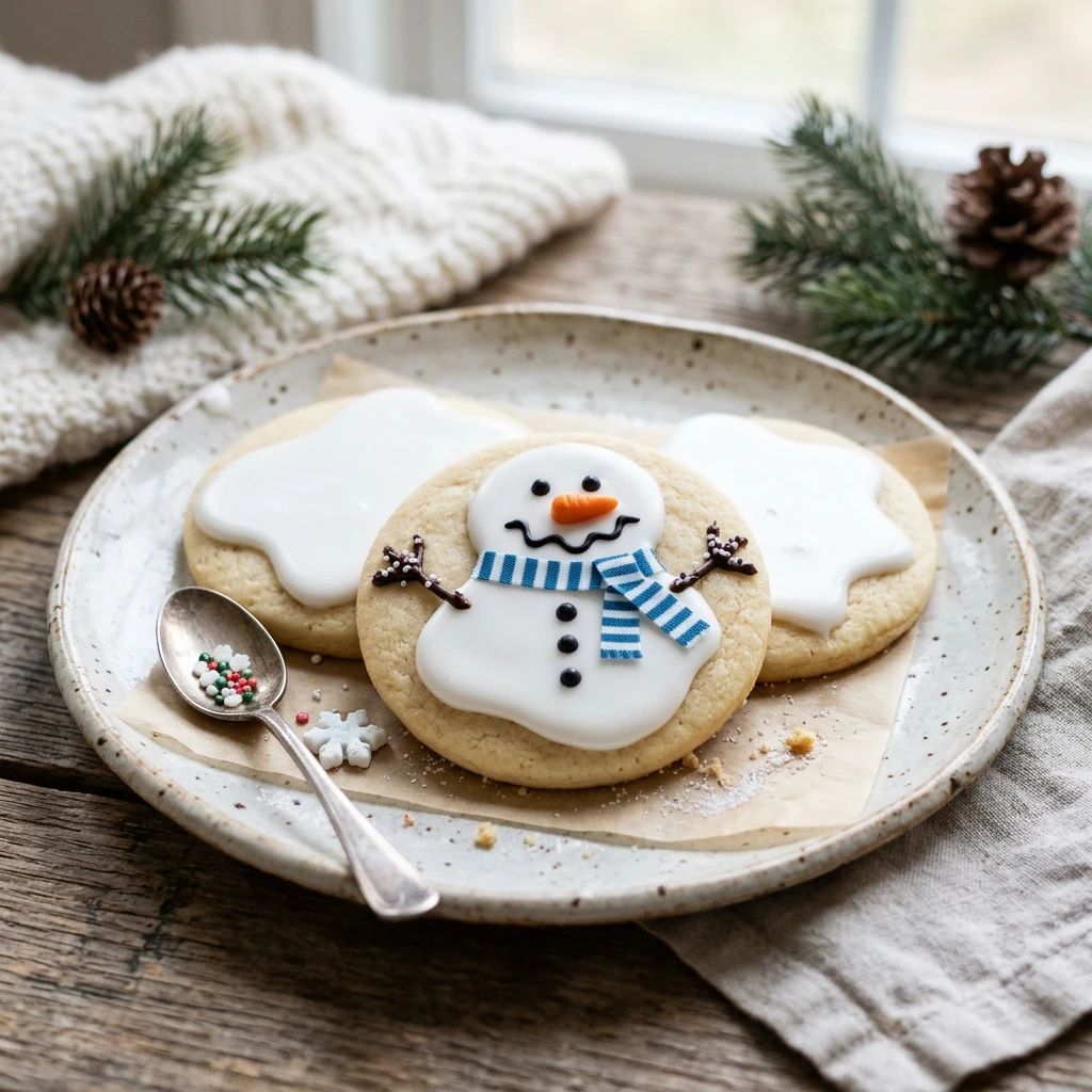 Melted Snowman Cookies