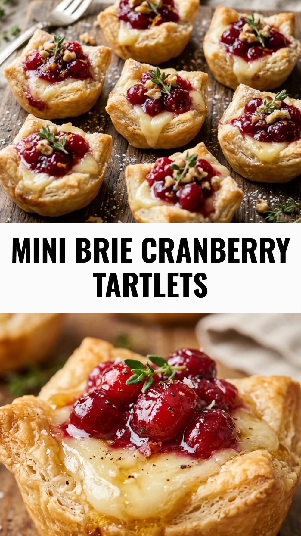 Mini Brie Cranberry Tartlets