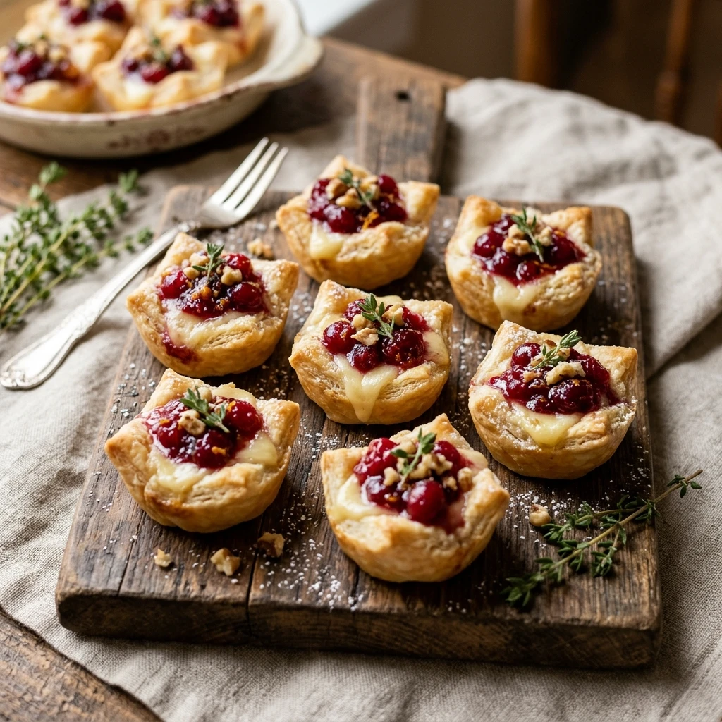 Mini Brie Cranberry Tartlets