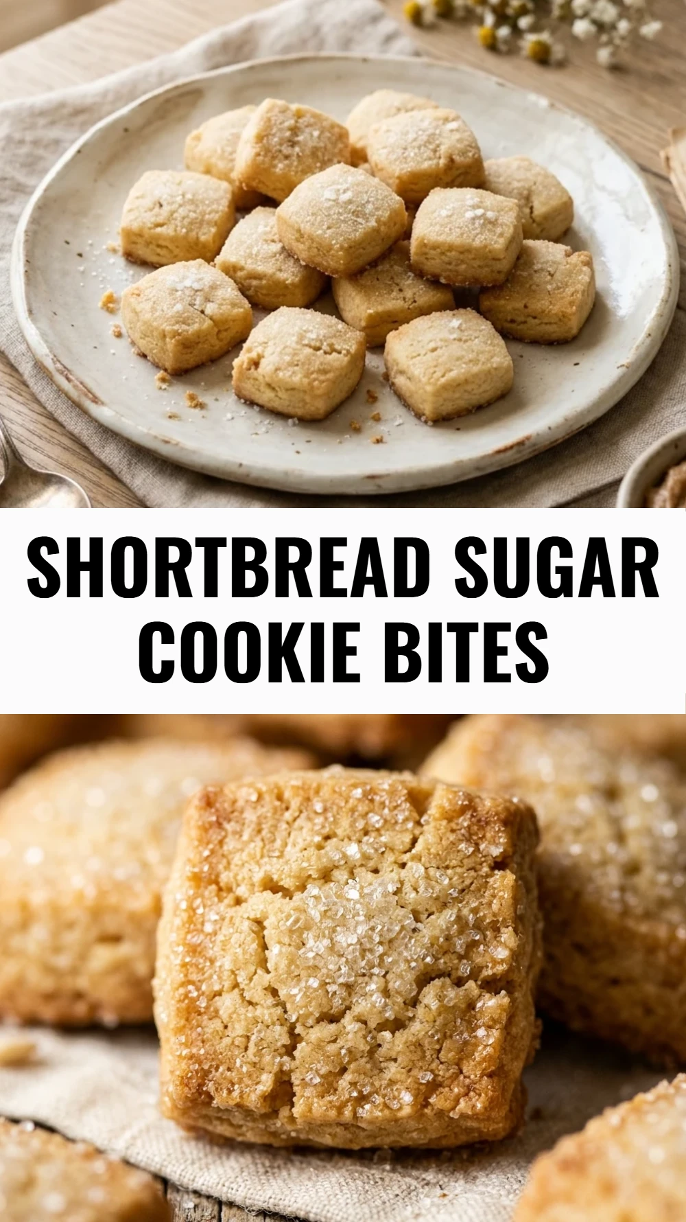 Shortbread Sugar Cookie Bites
