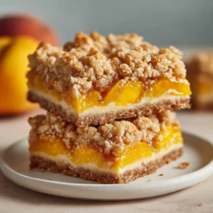 Peach Crumble Bars