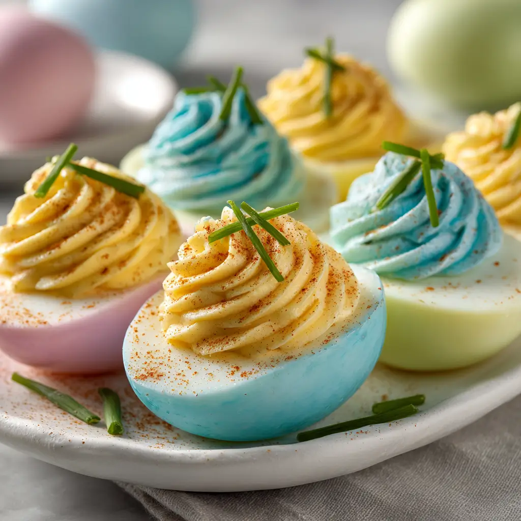 Colored Deviled Eggs
