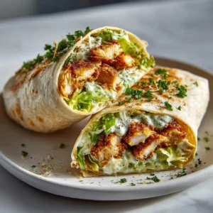 Crispy Chicken Caesar Wrap