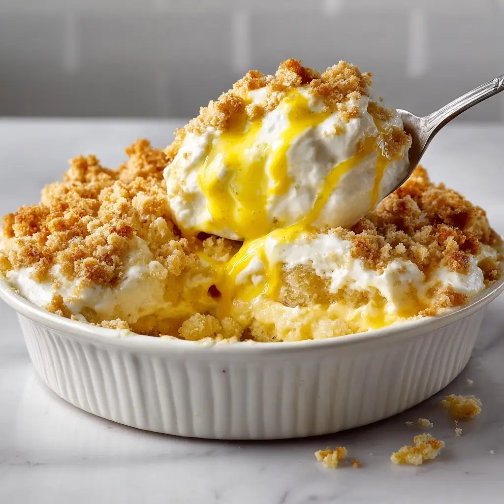 Lemon Cream Cheese Dump Cake