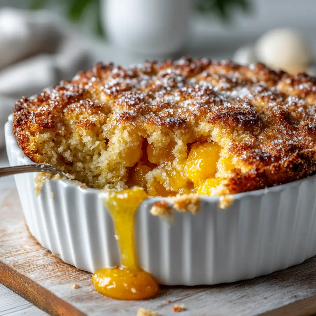 Peach Cobbler Dump Cake