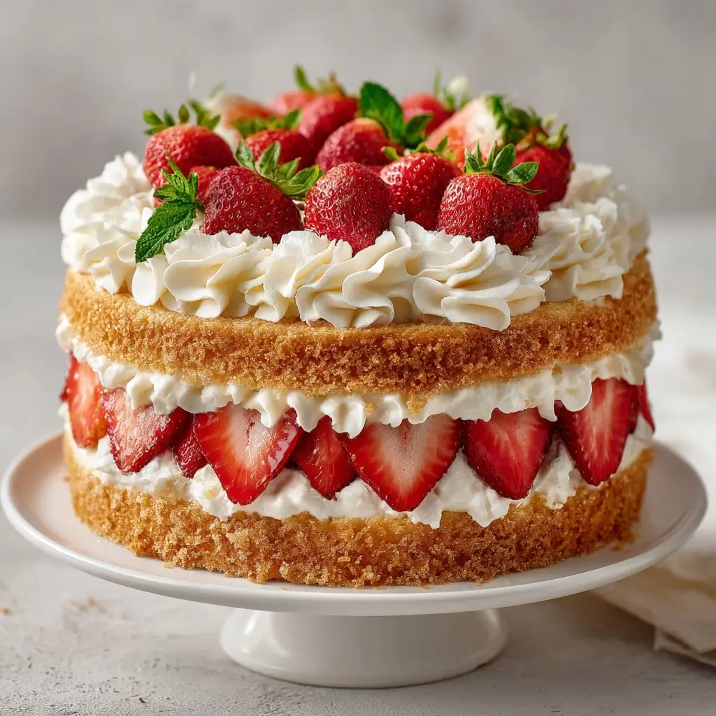 Strawberry Shortcake Cake