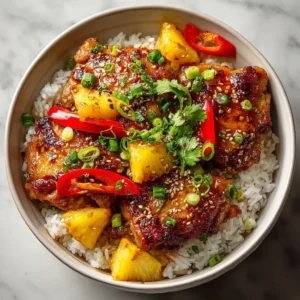 Sweet And Savory Pineapple Chicken And Rice