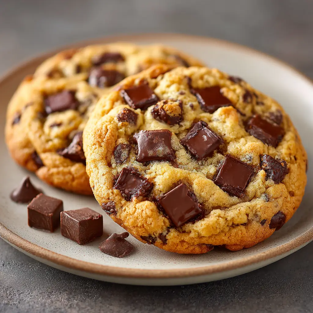 Thick And Gooey Two Chip Chocolate Chip Cookies