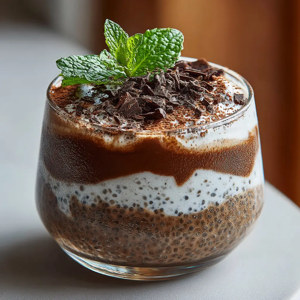 Tiramisu Chia Pudding With Greek Yogurt