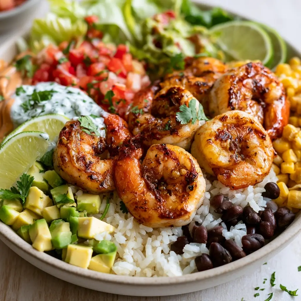 15 Min Garlic Shrimp Taco Bowl: Quick Weeknight Dinner
