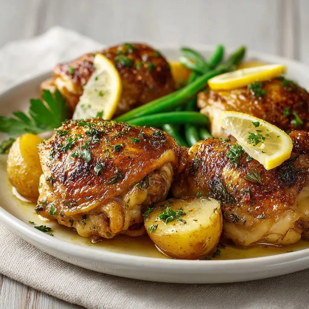 30 Min Lemon Herb Chicken Dinner: Weeknight Recipe