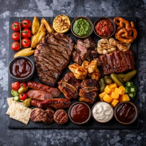 Bbq Charcuterie Board For Game Day Parties