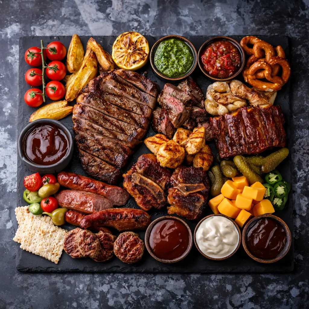 Bbq Charcuterie Board For Game Day Parties