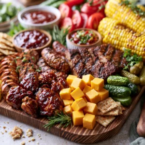 Bbq Charcuterie Board For Backyard Parties