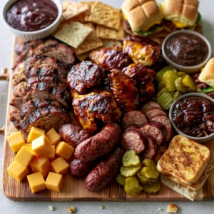 Bbq Charcuterie Board For Game Day Crowds