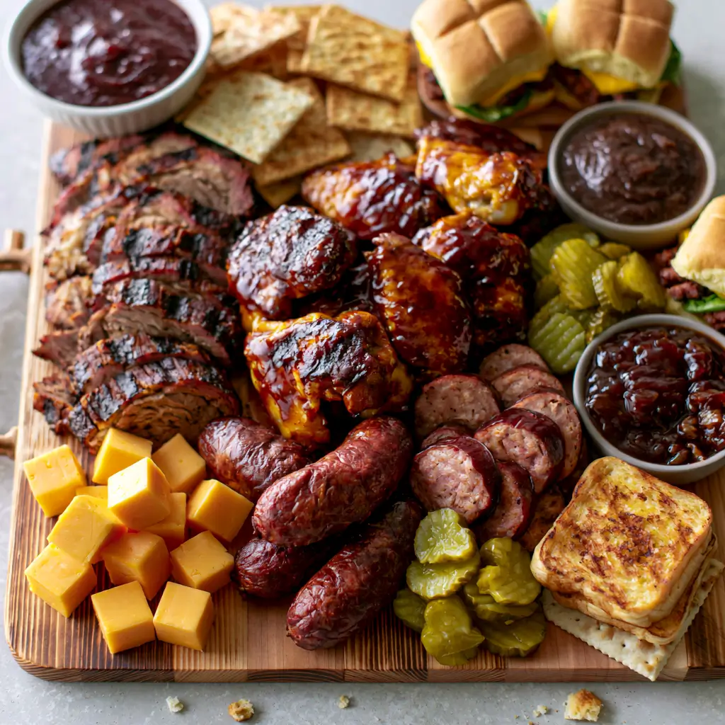 Bbq Charcuterie Board For Game Day Crowds
