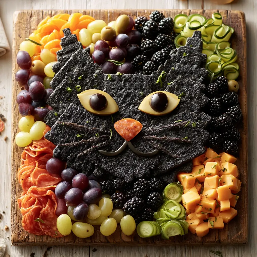 Black Cat Board Ideas For Halloween Spooky Party Appetizers