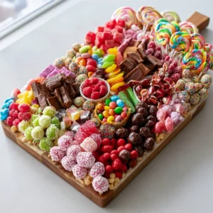 Candy Charcuterie Board | Sweet Platter Ideas, Candy Snacks For Party