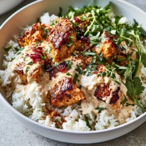 Easy Coconut Chicken Rice Bowl Recipe For Dinner