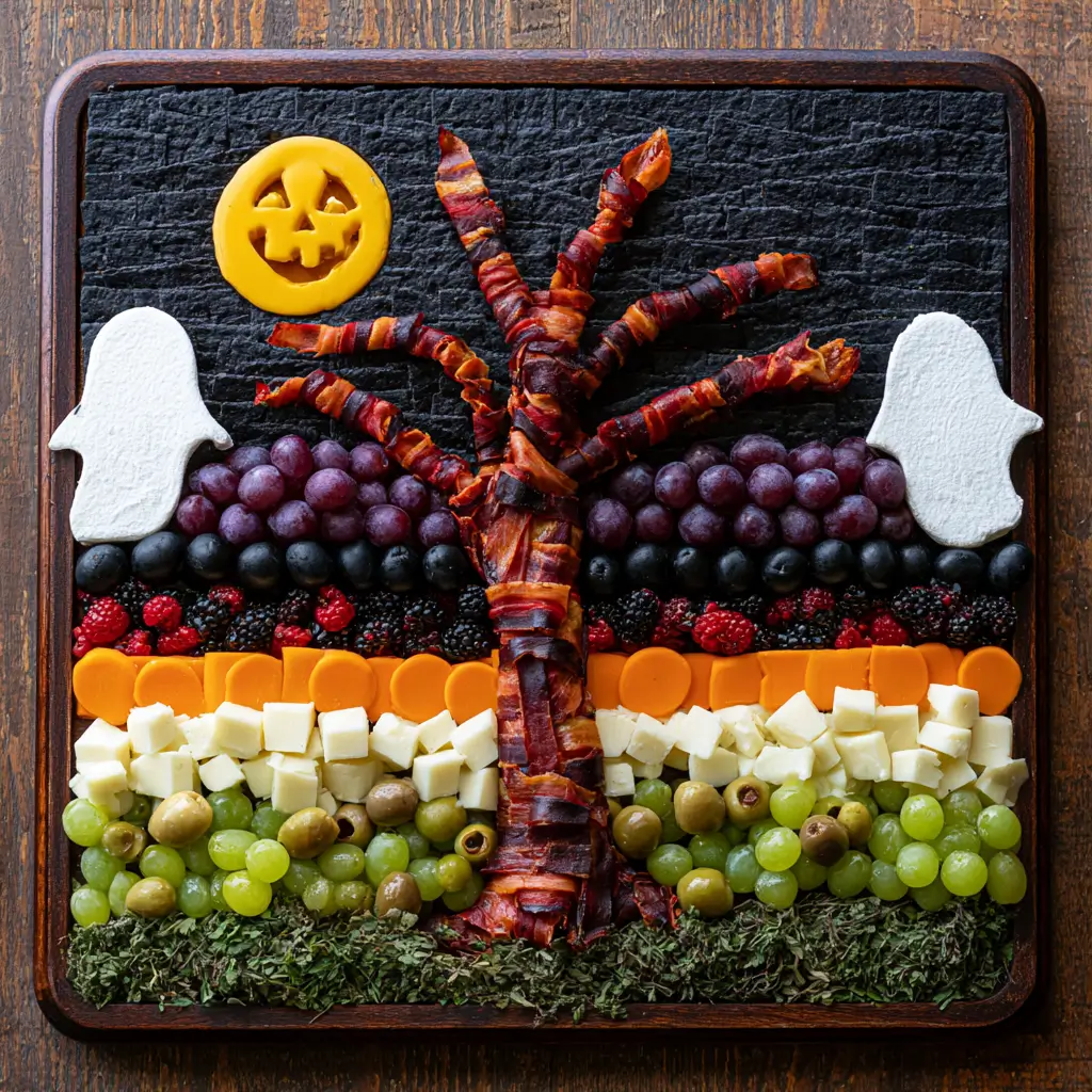 Haunted Tree Halloween Charcuterie Boar