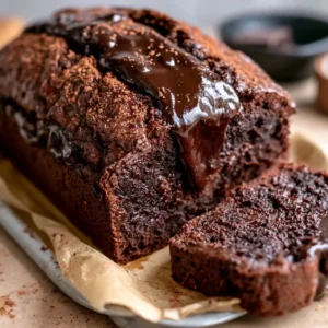 Hot Fudge Brownie Bread