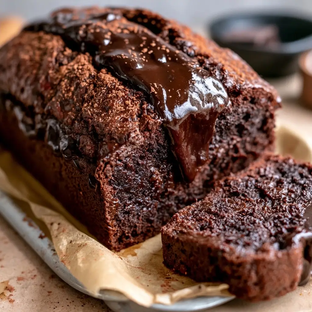 Hot Fudge Brownie Bread
