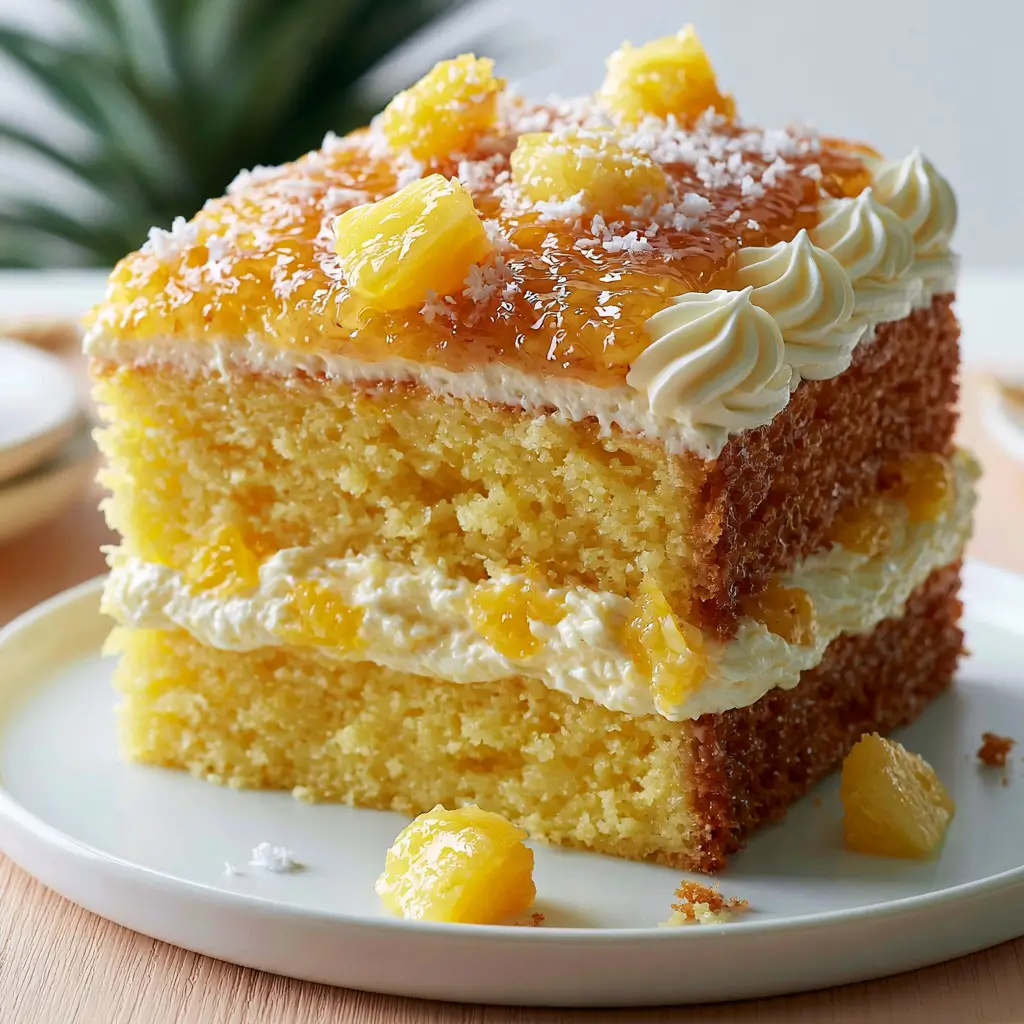 Juicy Pineapple Heaven Cake (5 Ingredients)