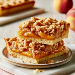 Peach Crumb Bars