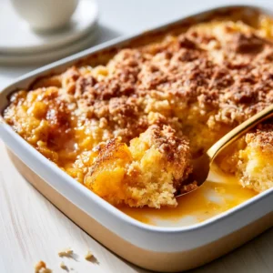 Peach Dump Cake
