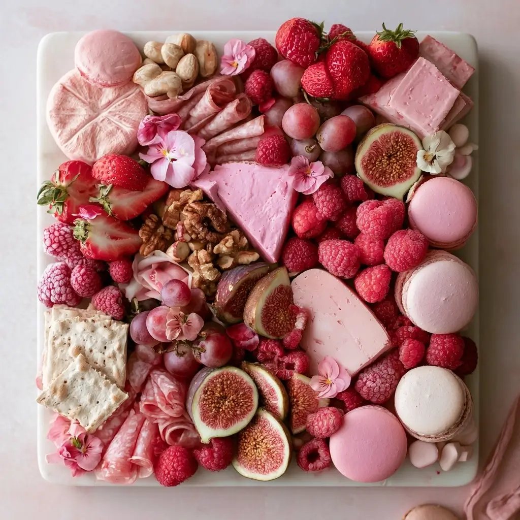 Pink Charcuterie Board