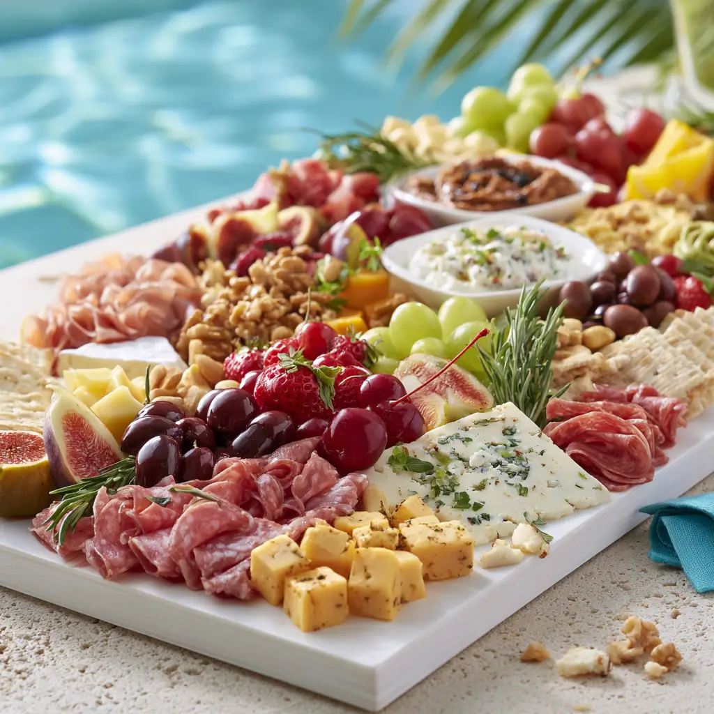Poolside Charcuterie Board For Summer Fun