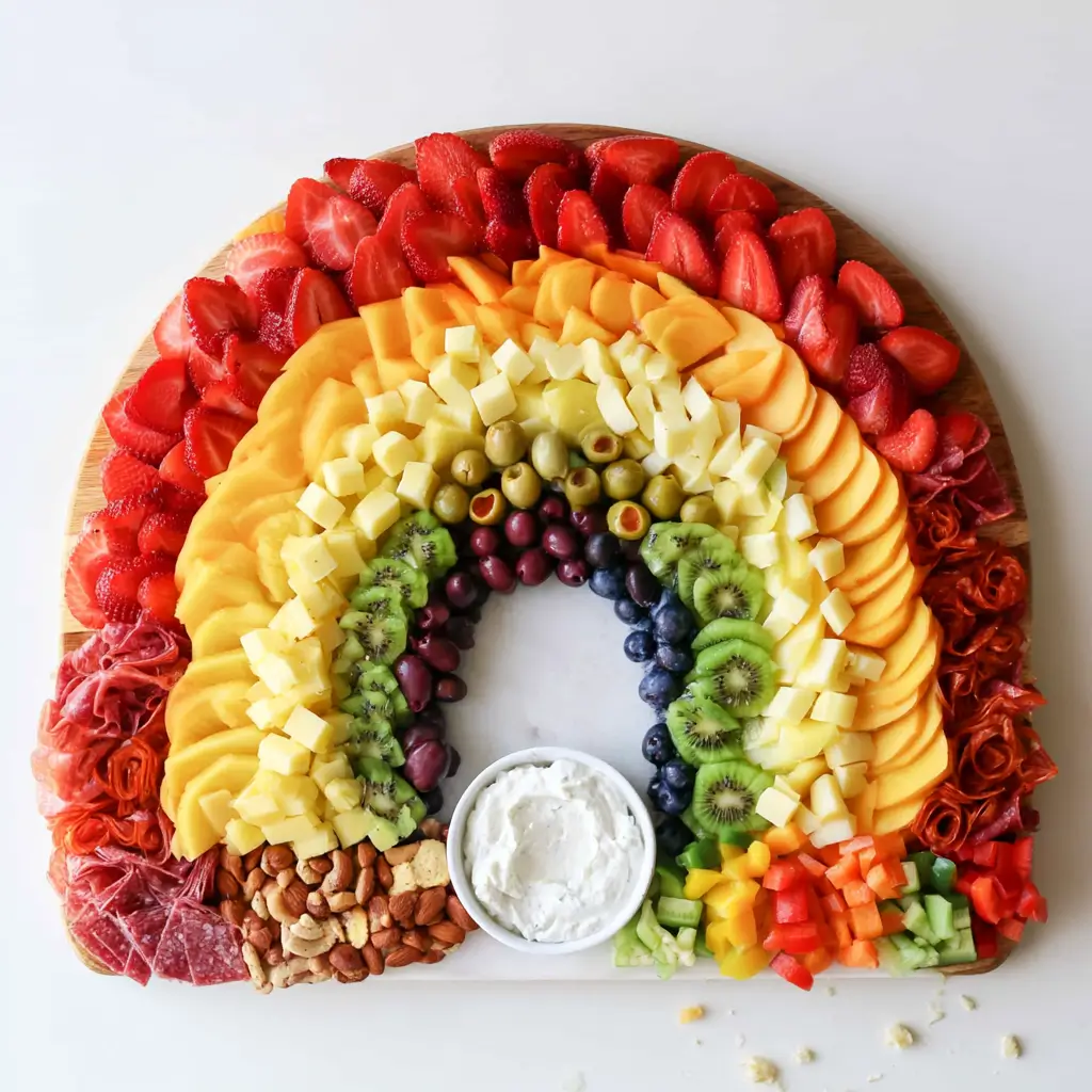 Rainbow Charcuterie Board For Any Occasion