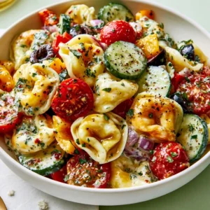 Simple Cold Tortellini Pasta Salad