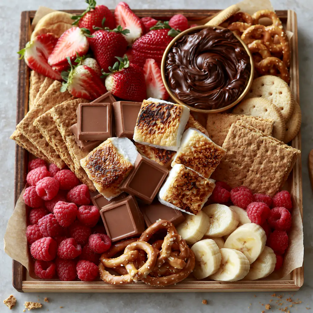 S'mores Charcuterie Board For Summer Nights