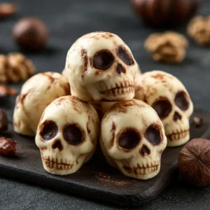 Spooky Walnut Skulls