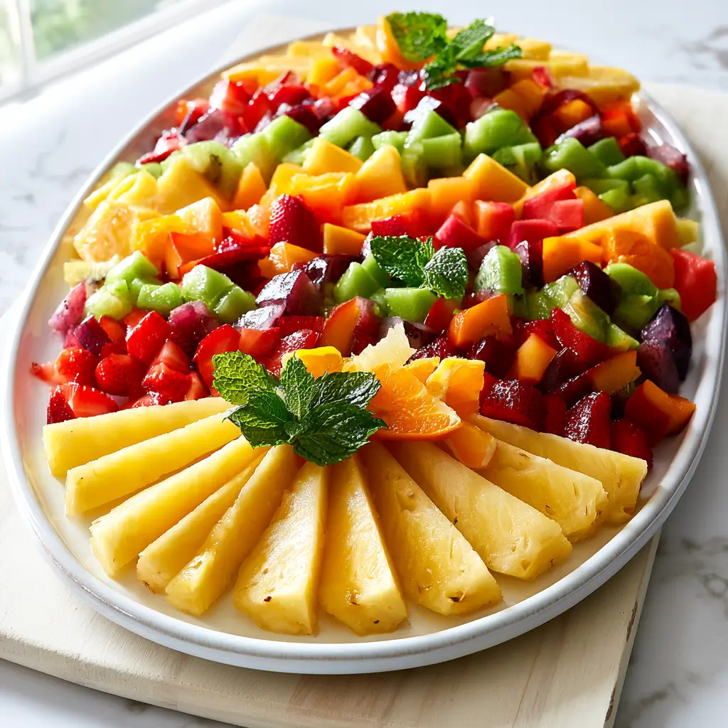 Summer Fruit Platter With Pineapple