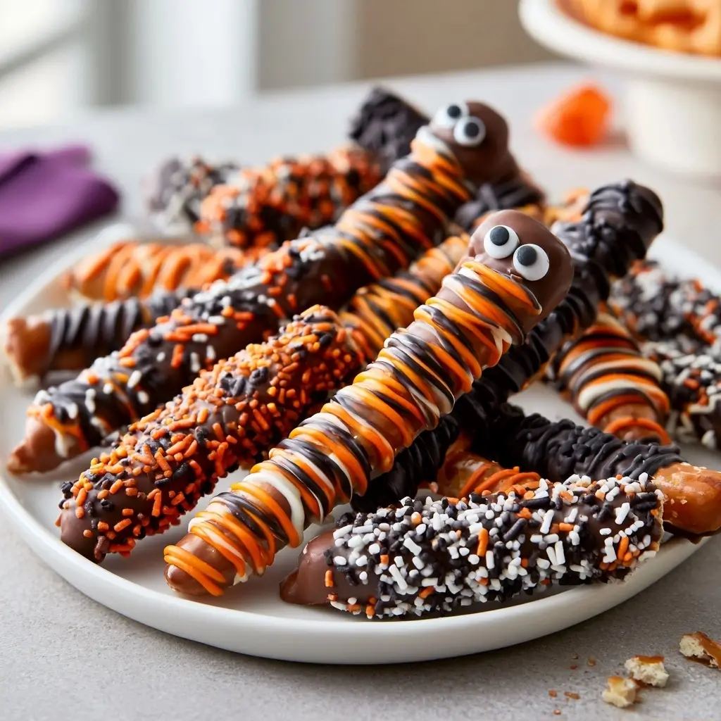 Customizable Halloween Pretzels