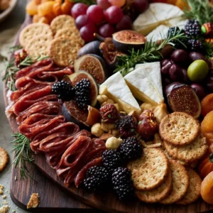 Halloween Charcuterie Board With Cured Salami & Brie