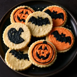 Halloween Shortbread Cookies