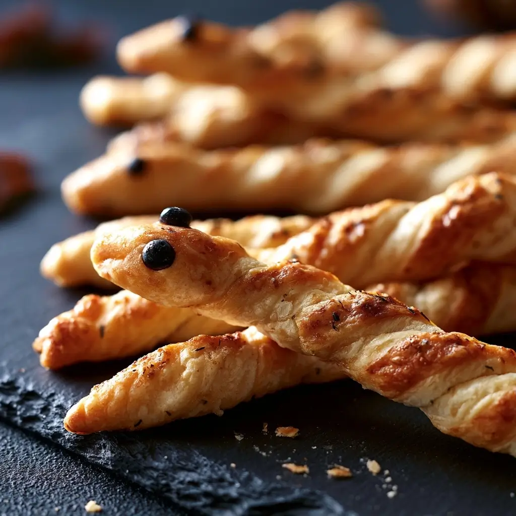 Snake Breadsticks Halloween Party Food