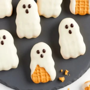 Spooky Nutter Butter Ghost Cookies