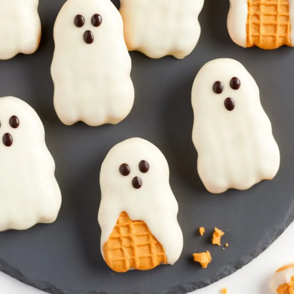 Spooky Nutter Butter Ghost Cookies