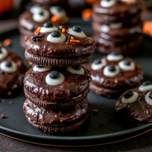 Spooky Oreo Cookies With Googly Eyes